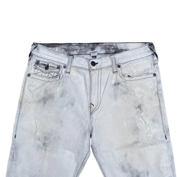 True Religion Jeans Size 36 RICKY White/Gray - Picture 7 of 7